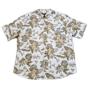 Vintage Woolrich Jeep Jungle Safari Size 2XL Mens Button Down Short Sleeve Shirt